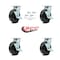 Service Caster 6 Inch Phenolic Caster Set with Roller Bearings and Brake/Swivel Lock SCC SCC-30CS620-PHR-TLB-BSL-4 - alternate 4